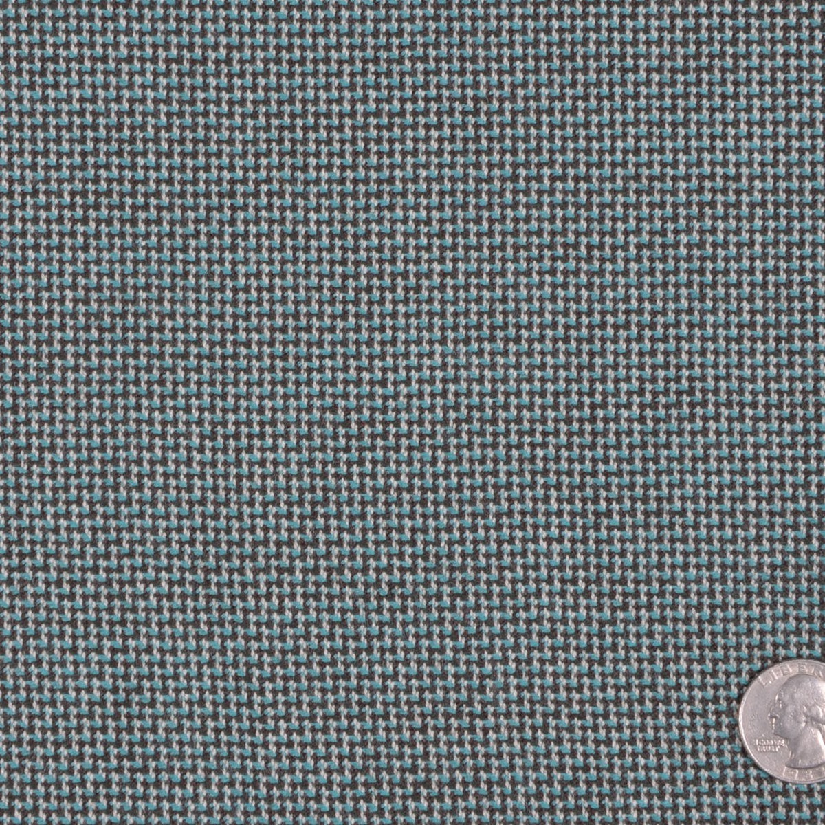 TurquoiseMossOff-White Solid Woven