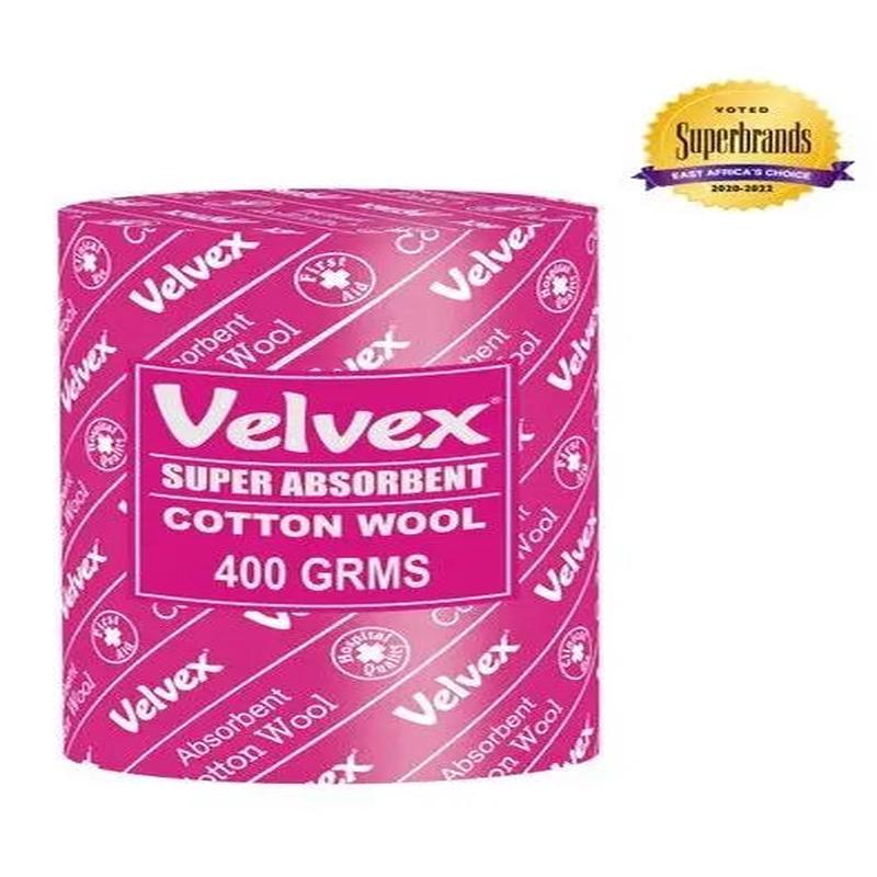 Velvex White Cotton Wool 400g