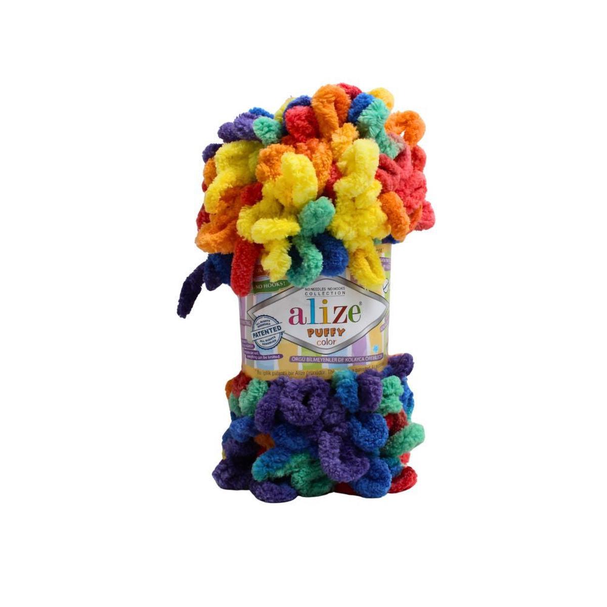 ALIZE PUFFY FINE COLR 100G MULTI