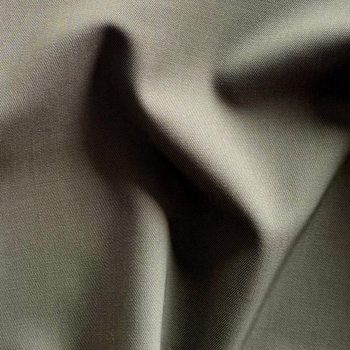 Burberry Heavier-Weight Pashmina Mushroom Stretch Virgin Wool Gabardine (Made in Italy)