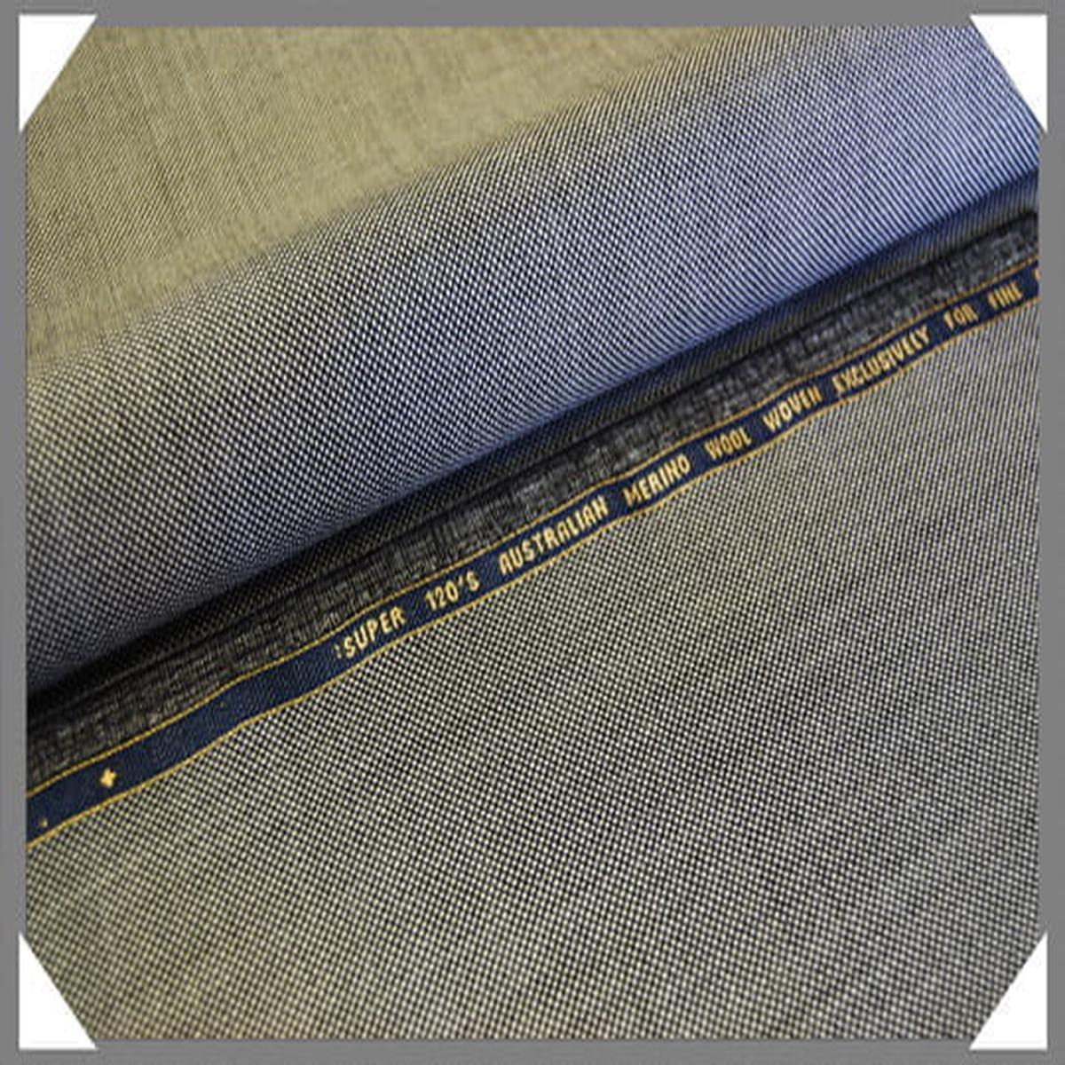 Grey Birdseye Super 120S Merino Wool Fabric - Grey Birdseye, 58/60" Width