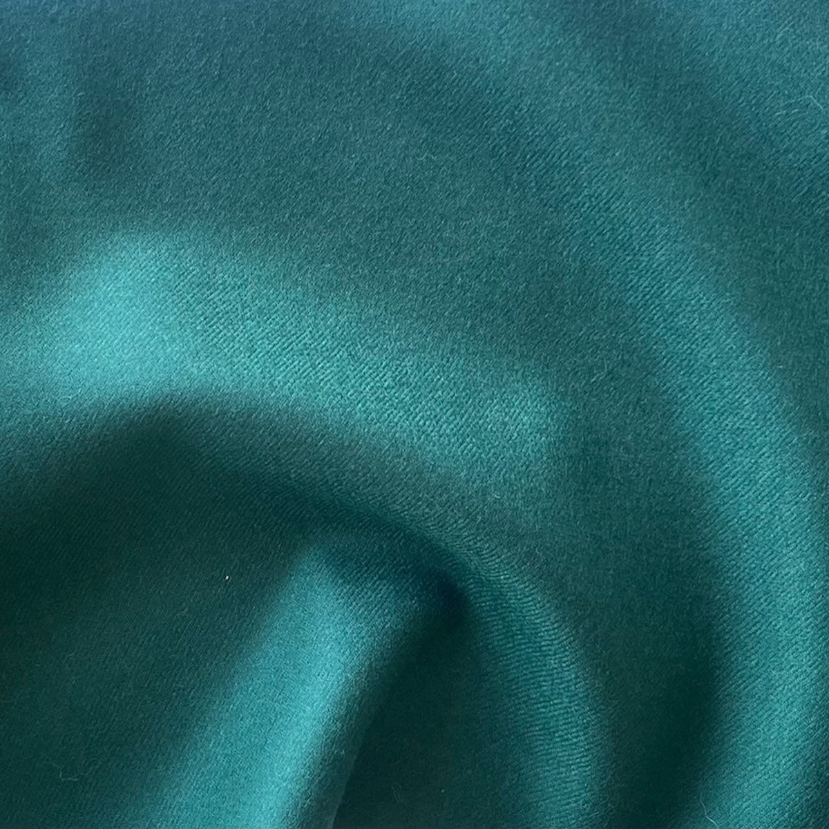 High-End Lighter Weight Spruce Green Selvedged Virgin Wool Flannel (Made in Italy)
