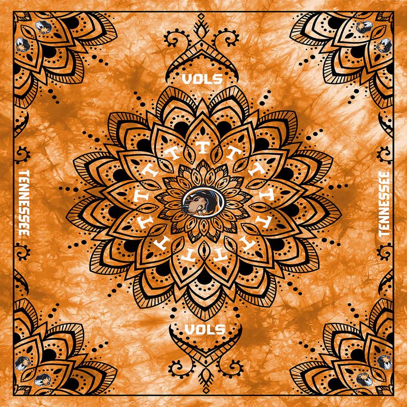 Tennesse Vols NCAA Collegiate Tapestry Finished Panel 48"x56" Orange Sykel Polyester Minky Fabric SYK-TEN-1360