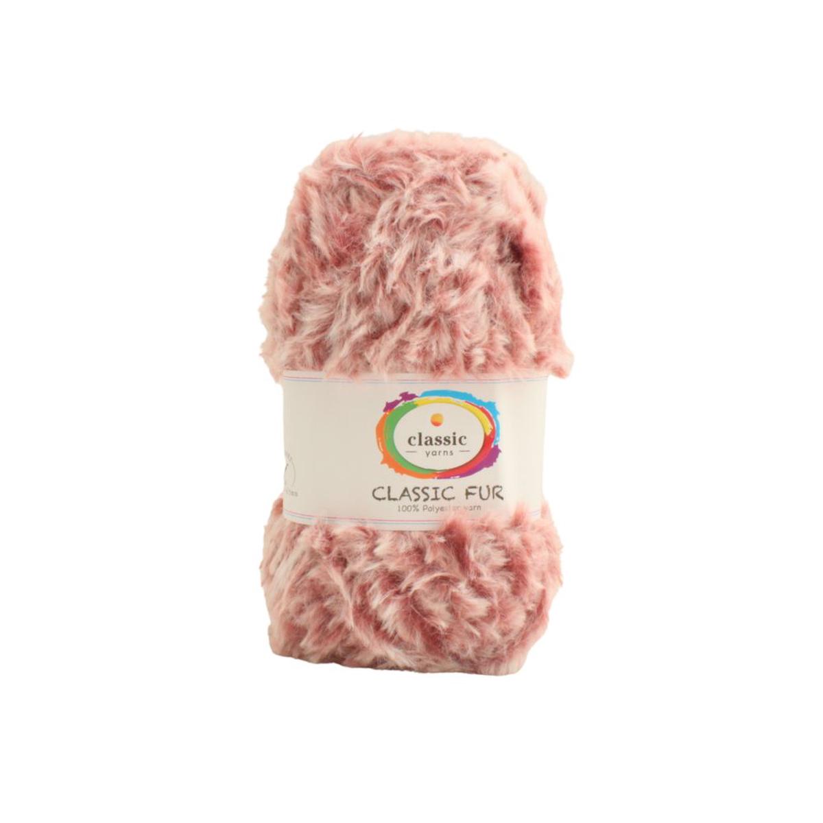 WOOL CLASSIC FUR PRINT 100G CIDER 01