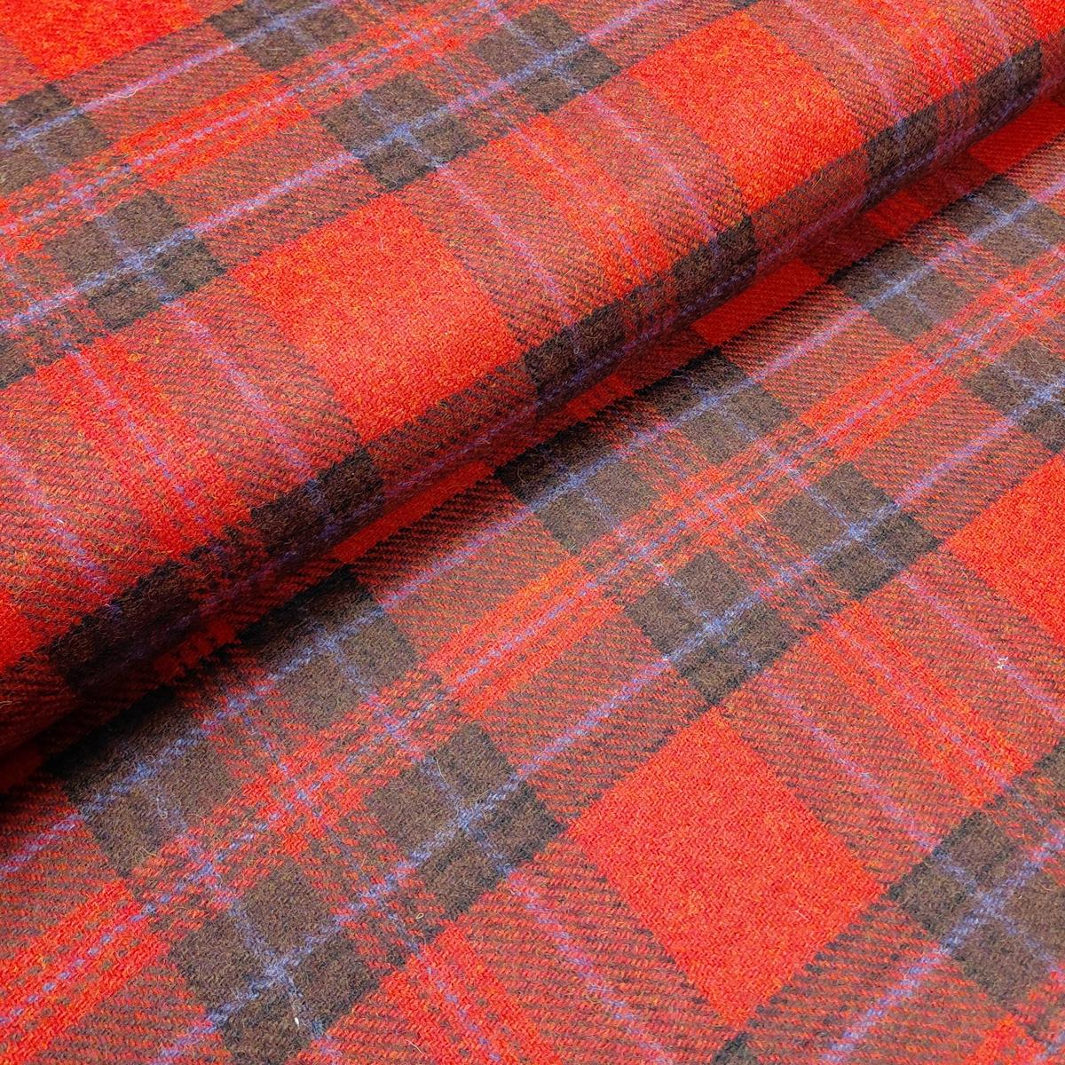 100% Pure New Wool - Red Plaid