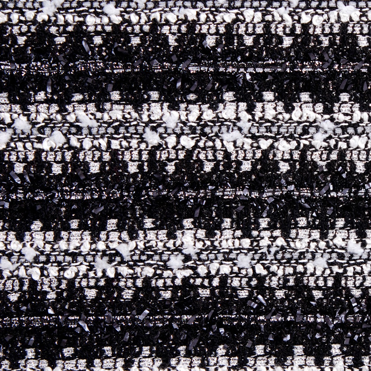 BlackMetallic Silver Boucle