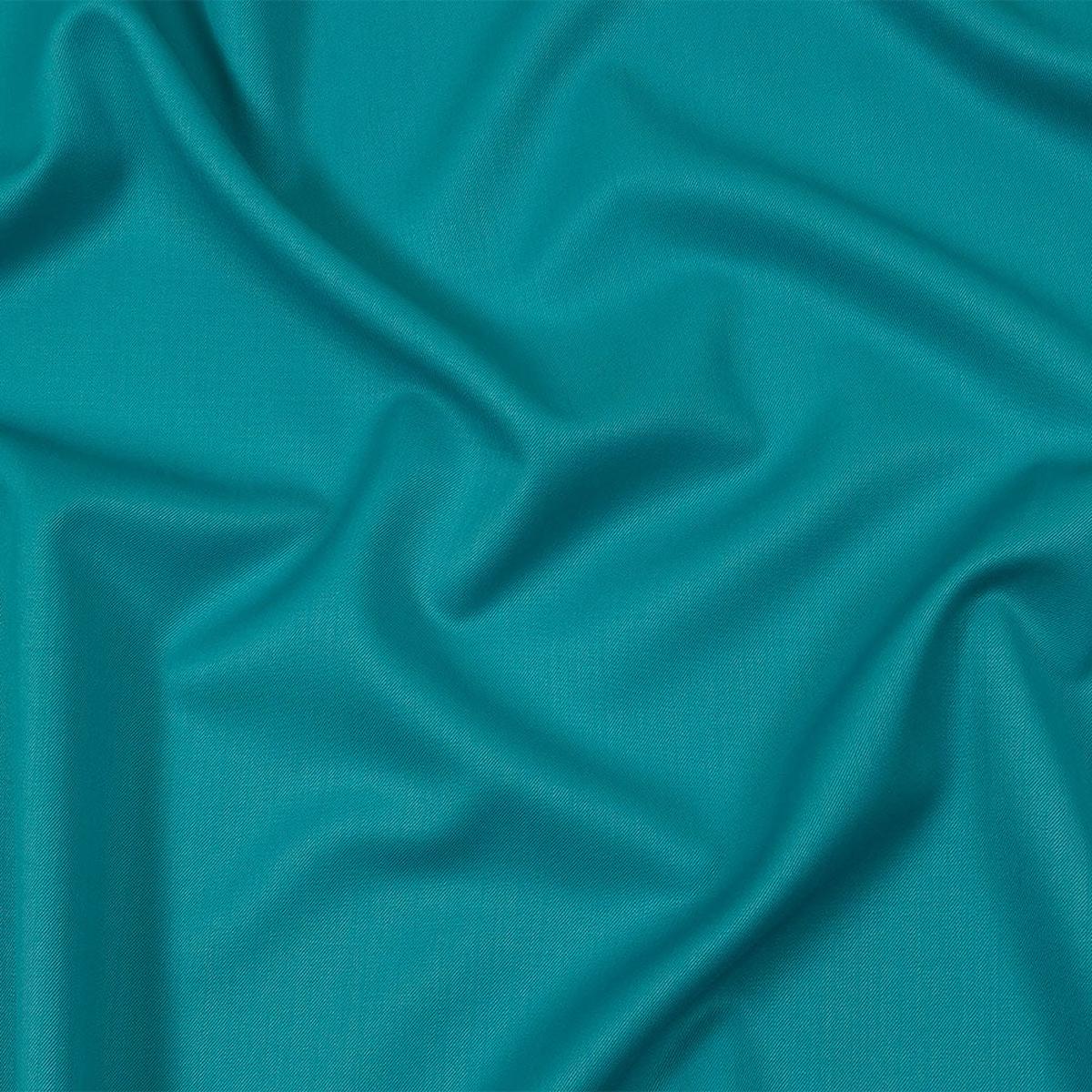 Super 120 Merino Wool Suiting - Peacock Blue - Finn Collection