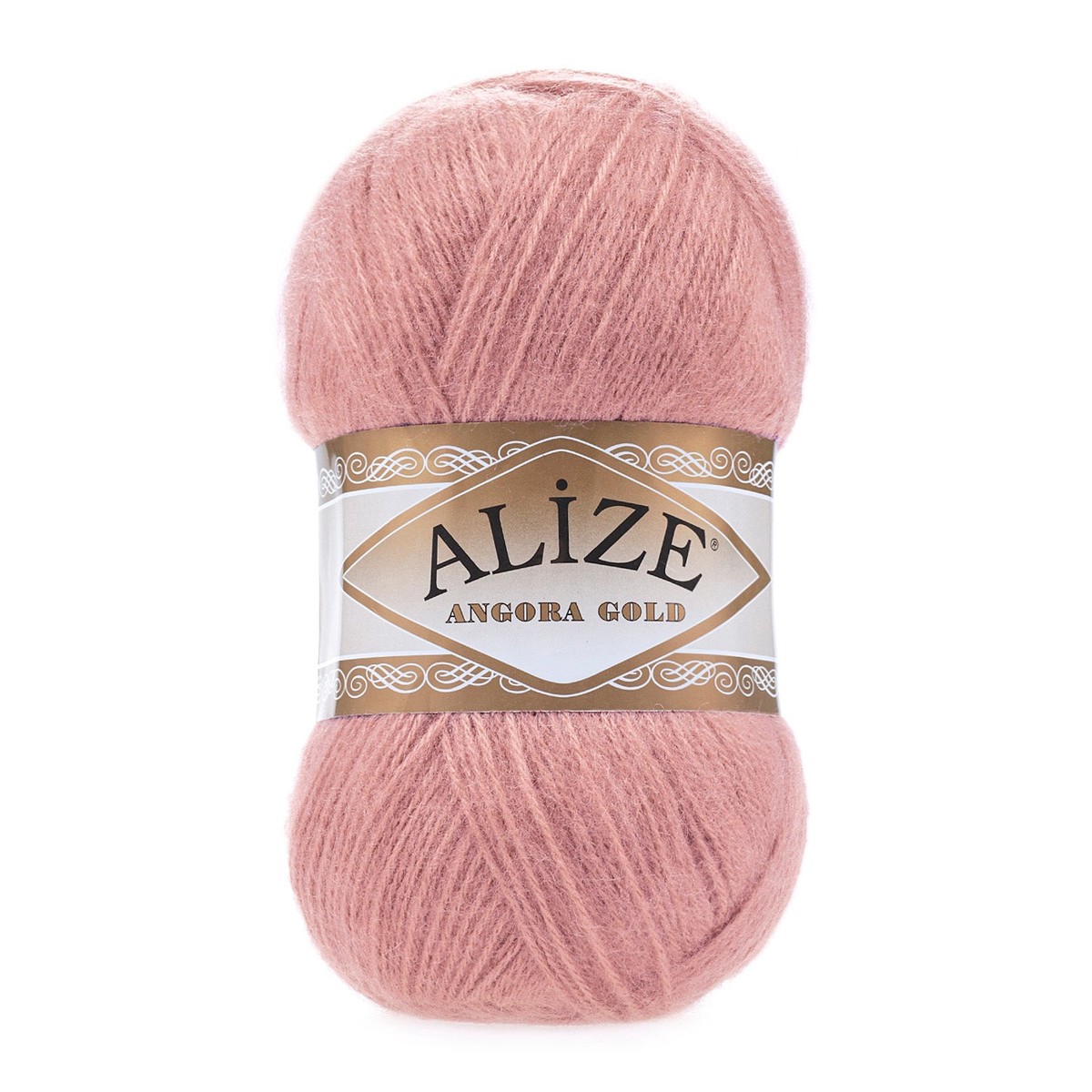Alize Angora Gold Knitting Wool Yarn, Powder Pink - 144