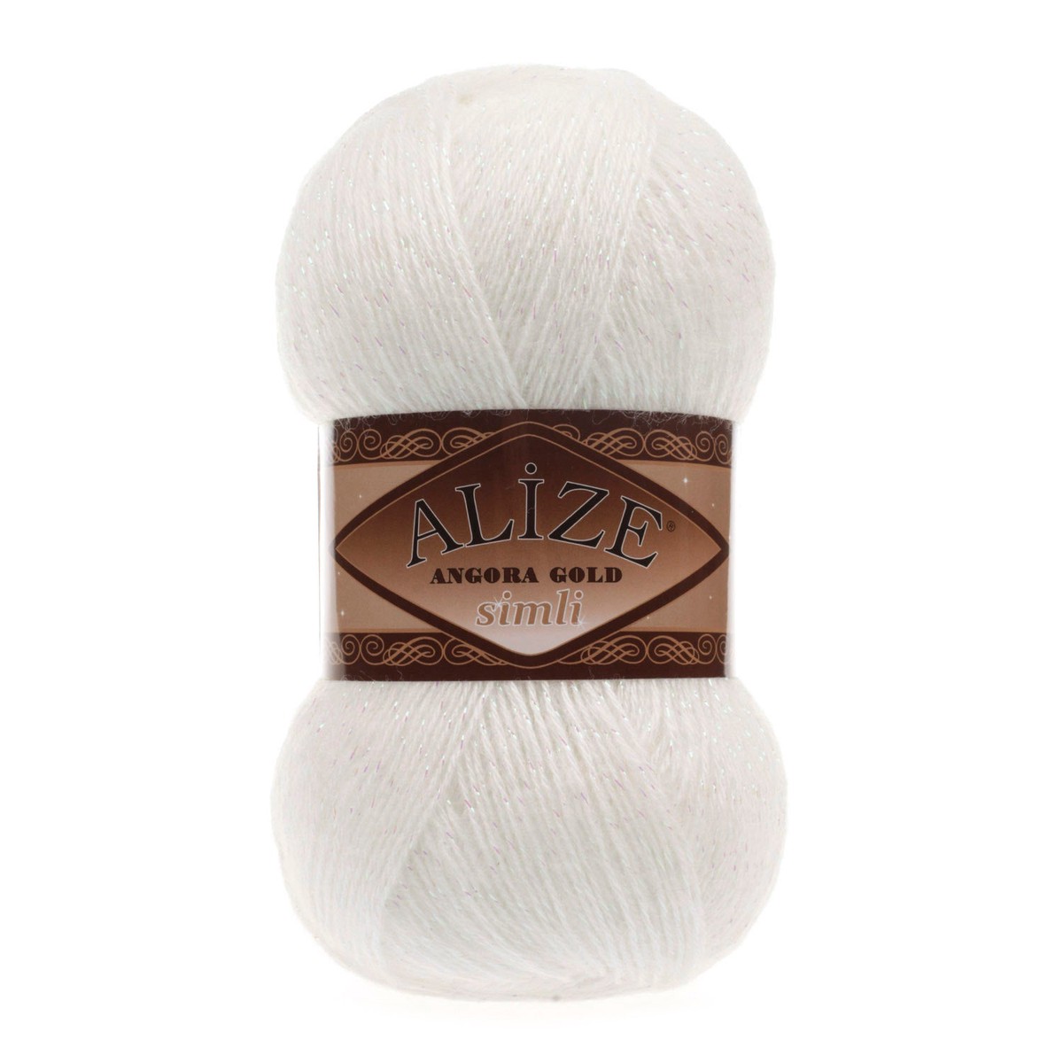 Alize Angora Gold Simli Glitter Wool Yarn, Magnolia - 450