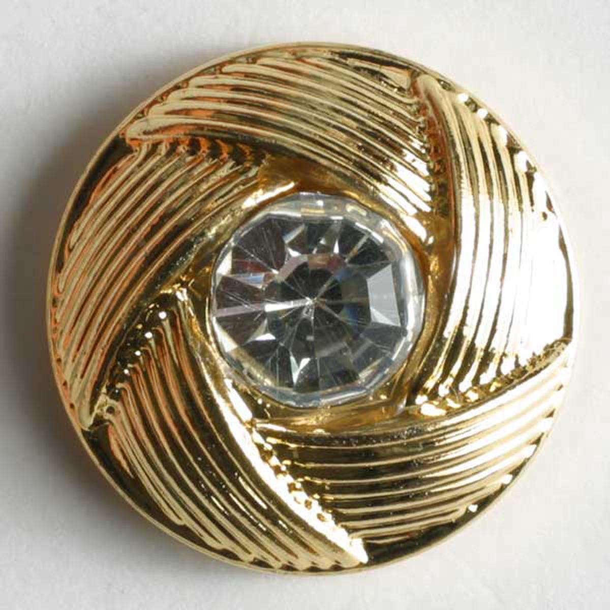 Clear Gem & Gold-Plated Buttons 1723
