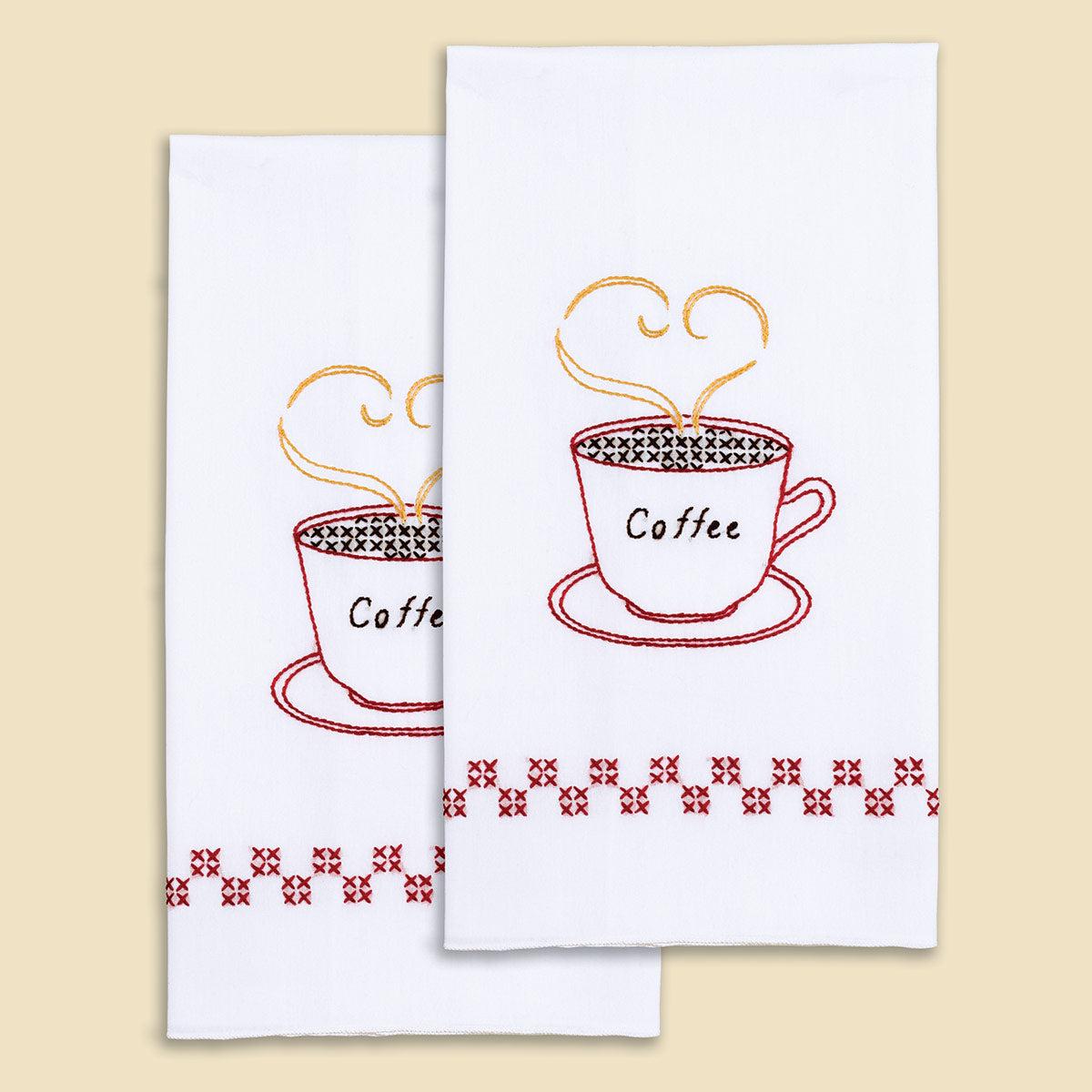 Coffee Time Decorative Hand Towels 320-127