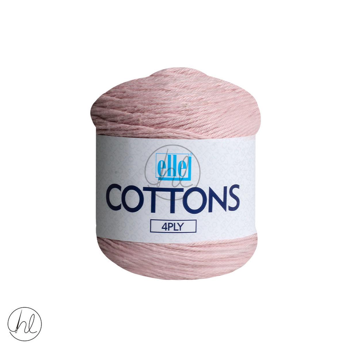 ELLE COTTONS 4PLY BABY PINK 50G