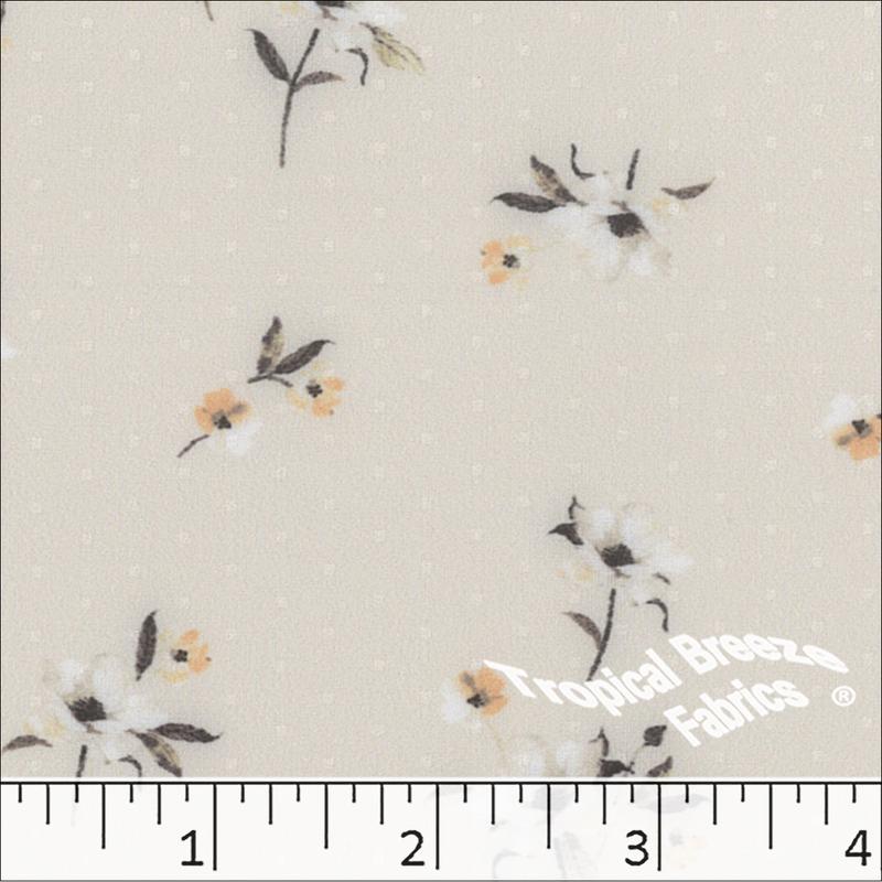 Mini Dot Floral Print Dress Fabric 045514