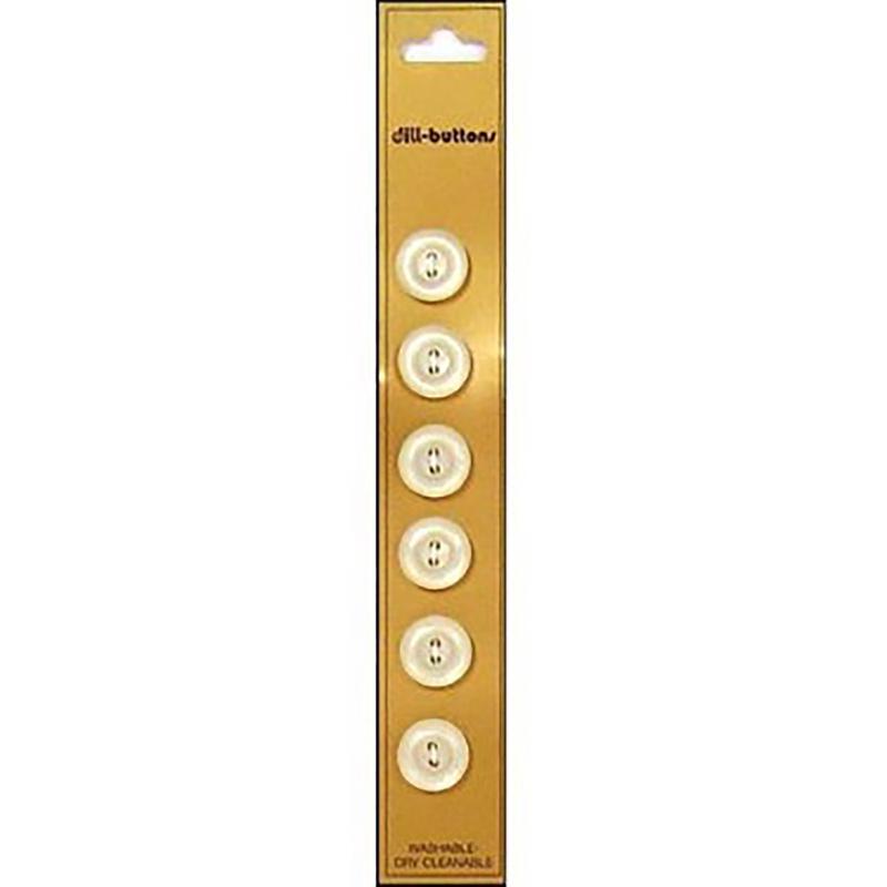 Round Ringed Pearlized Buttons