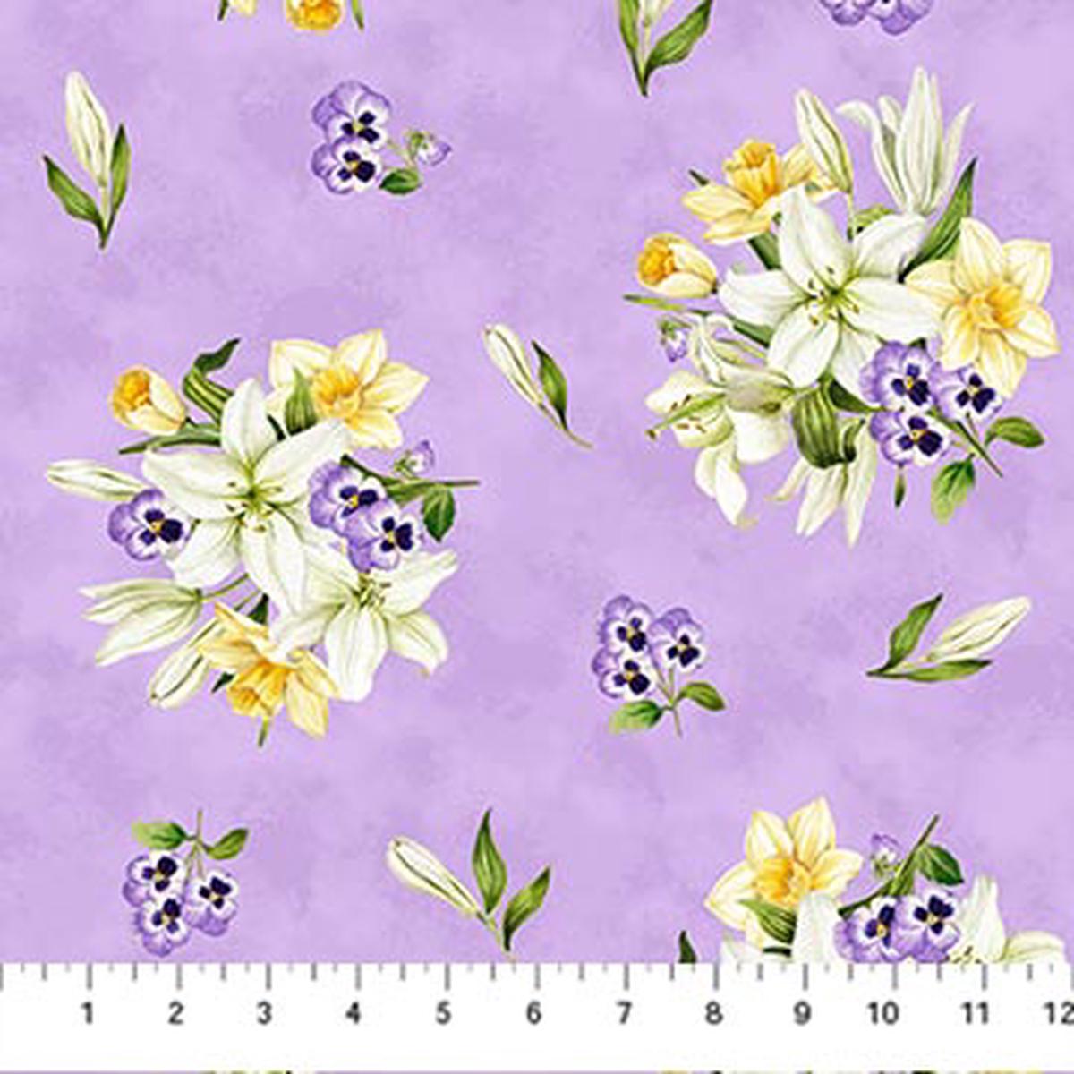 Spring Awakening Collection Spring Flowers Cotton Fabric 26867