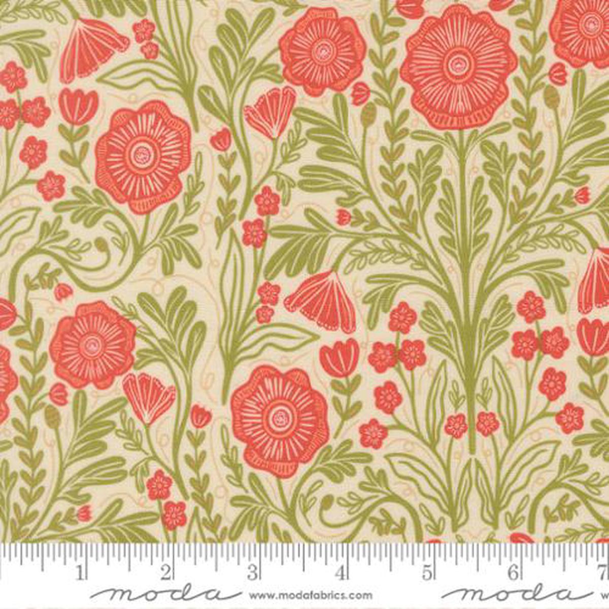 The Henhouse Collection Poppy Florals Cotton Fabric 48432