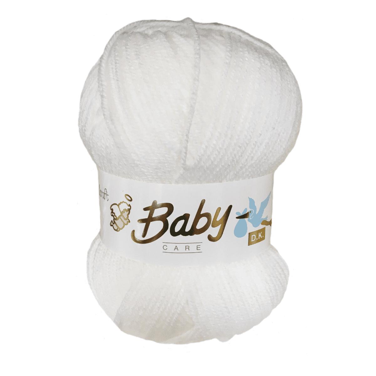 Woolcraft Babycare DK 100g - White