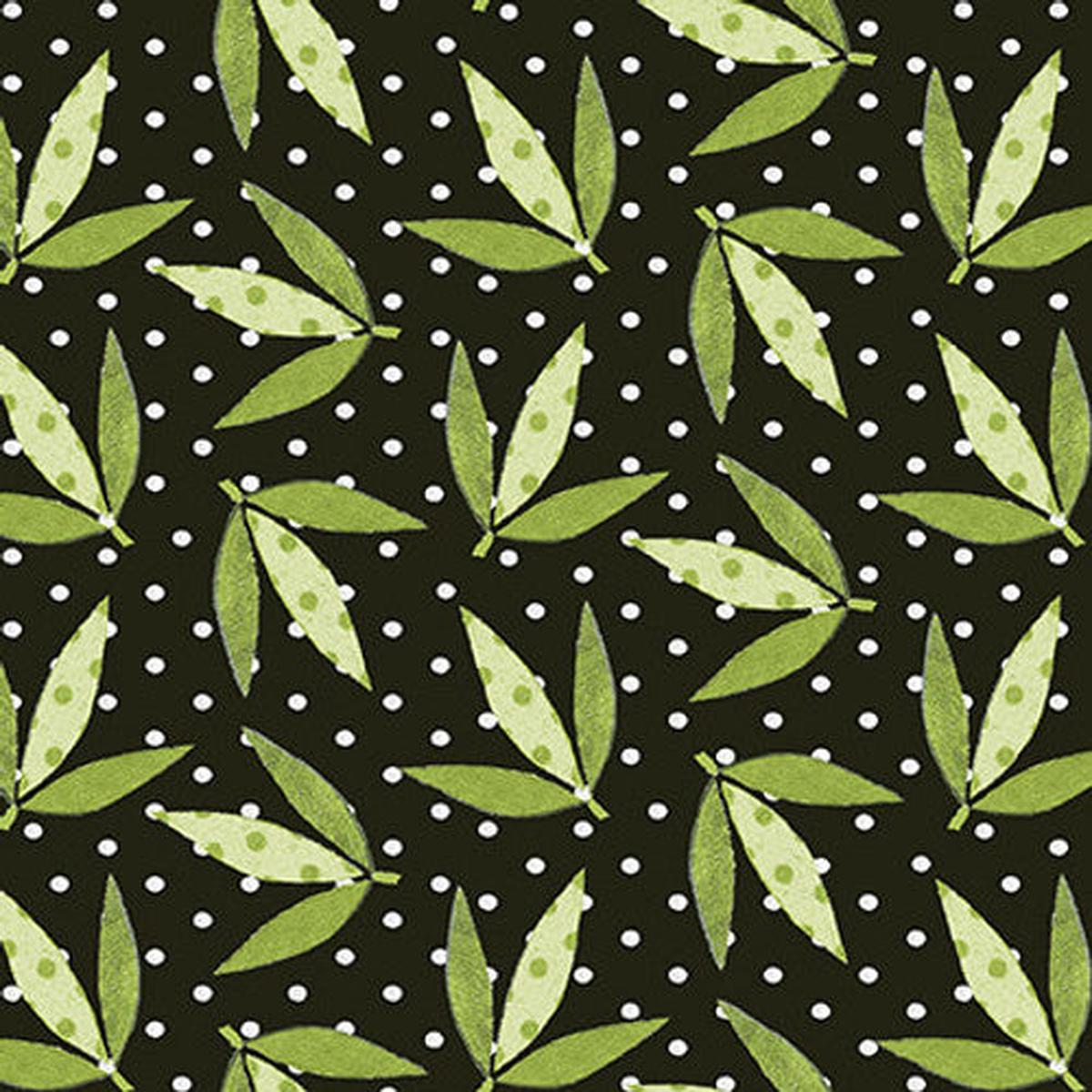 At The Zoo Collection Tossed Bamboo Leaves 6601-96