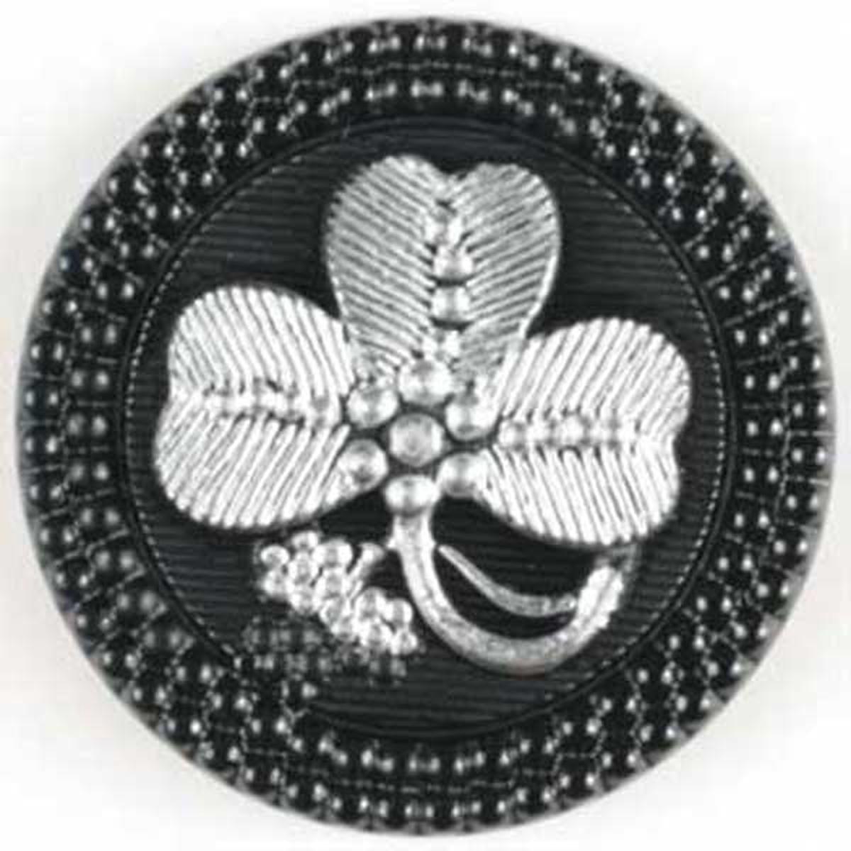 Black Clover Leaf Shank Buttons