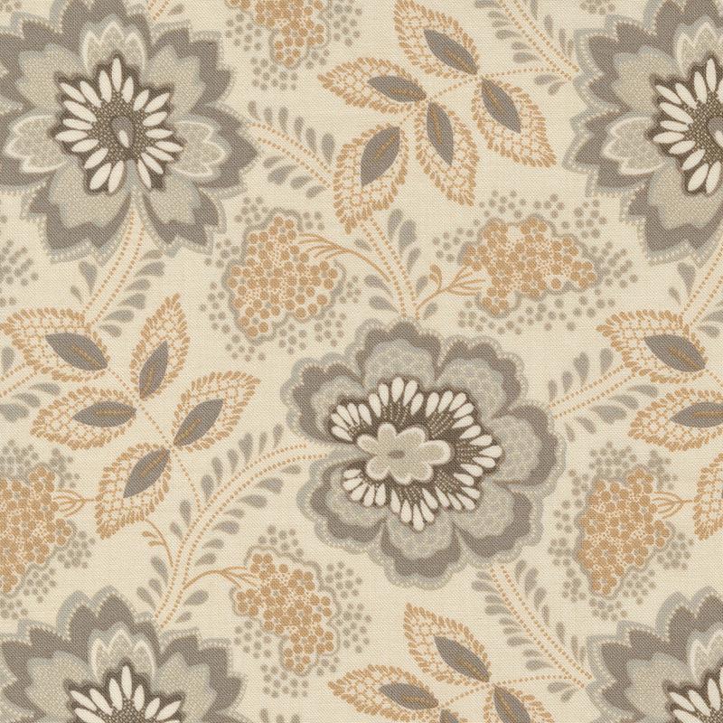 Chateau De Chantilly Collection Orleans Florals Cotton Fabric 13943