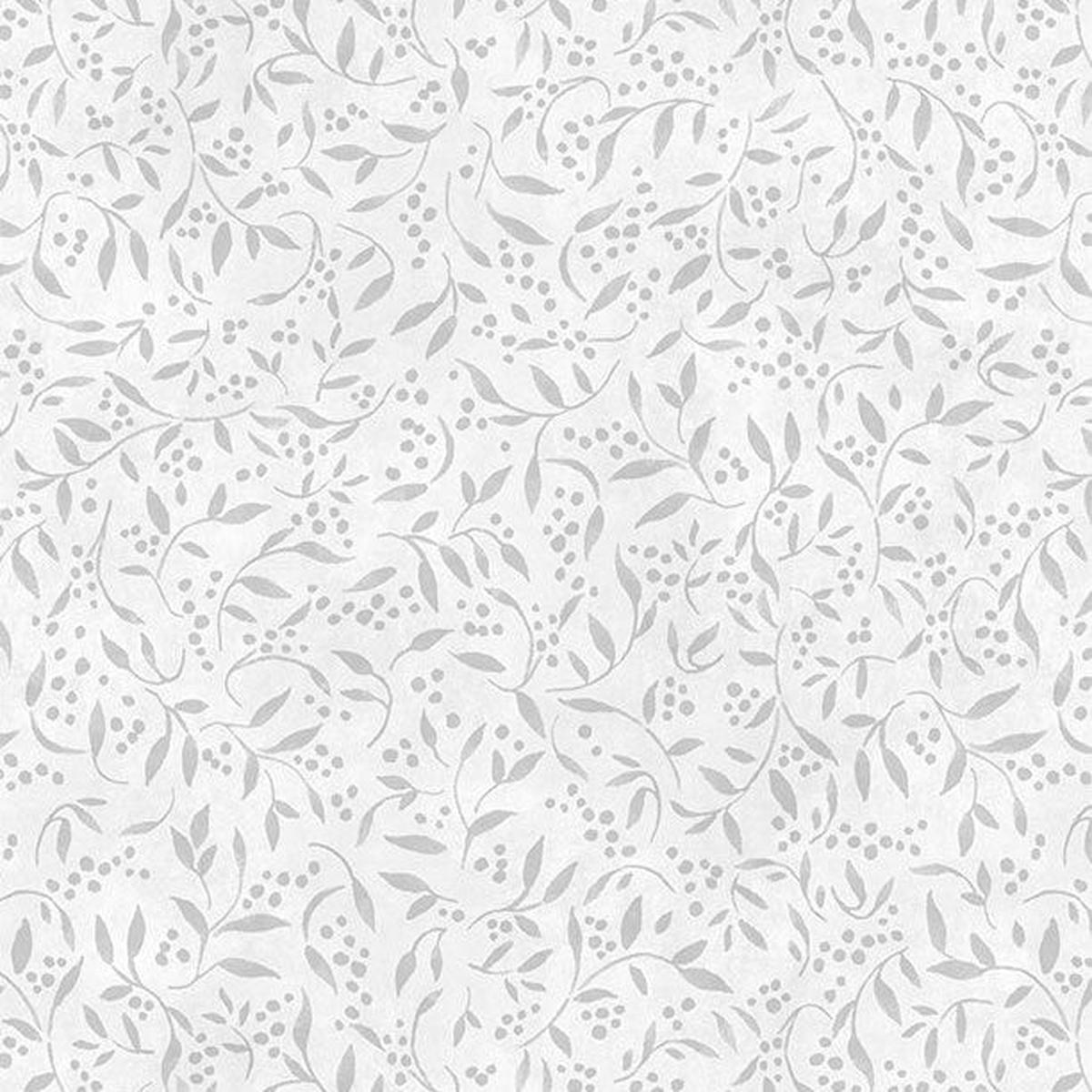 Country Blue Collection Tonal Leaves Cotton Fabric 39904
