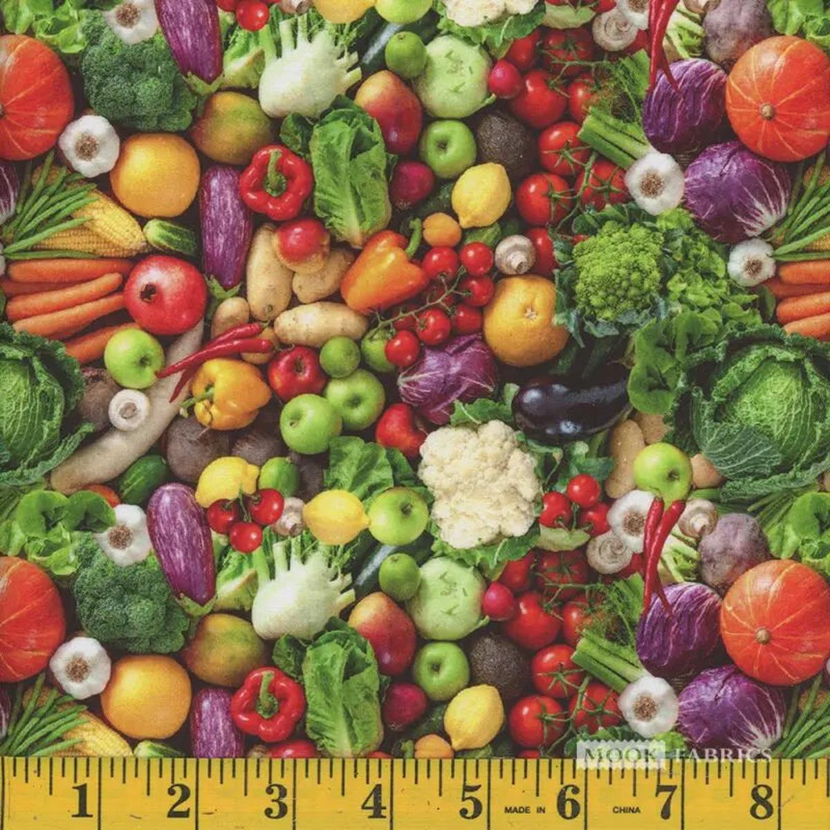 Fruits and Veggies Cotton Fabric 1125