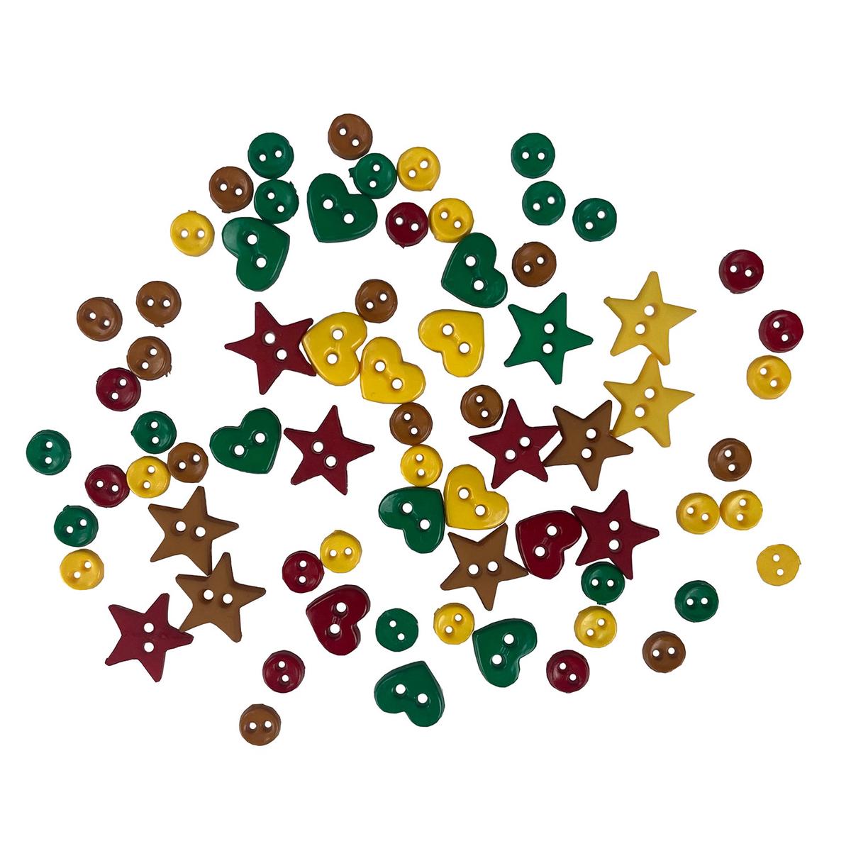 Itty Bitty Cut Out Cookies Christmas Buttons 4851