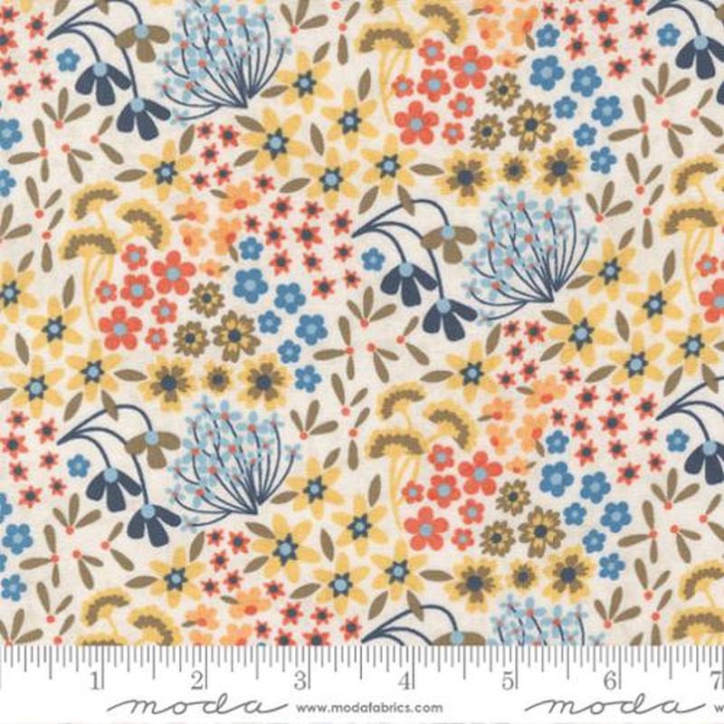 Nutmeg Collection Small Floral Cotton Fabric 30702