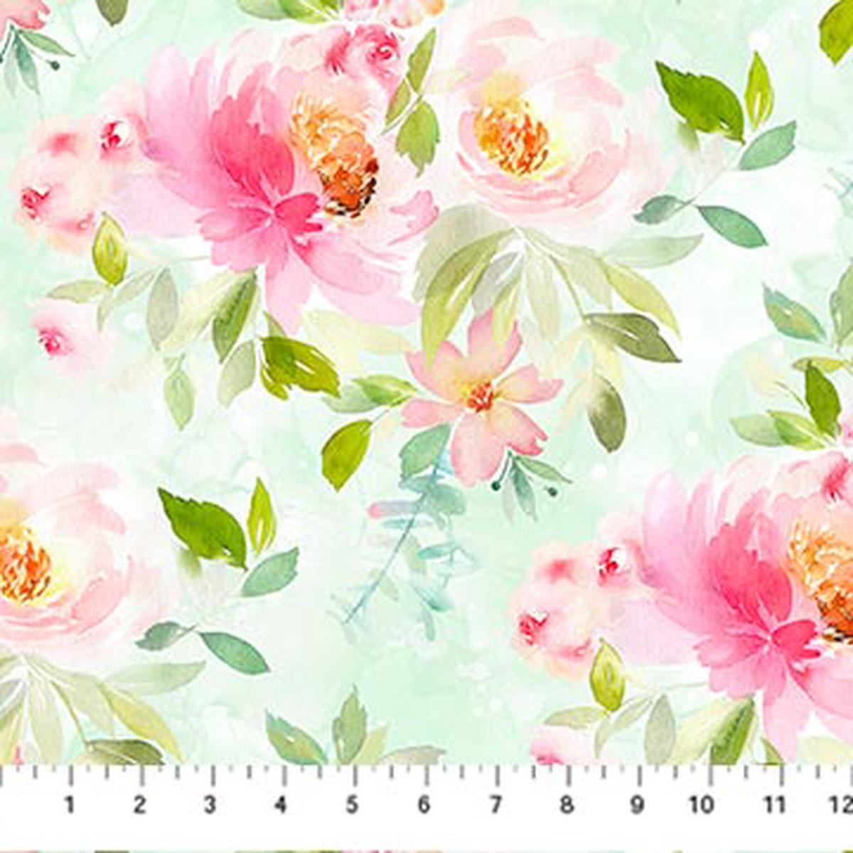 Sweet Surrender Collection Floral Bouquet Cotton Fabric 26946