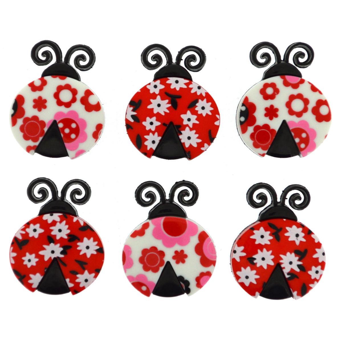 Buttons Ladybug Love 9384