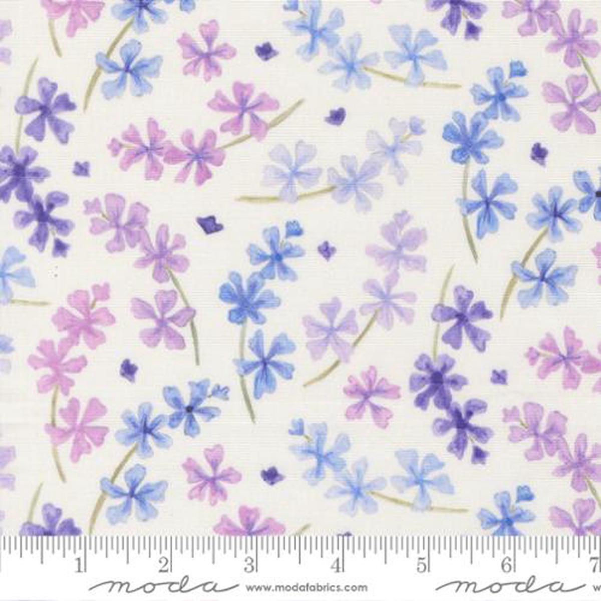 Delphinium Collection Lilac Florals Cotton Fabric 24651