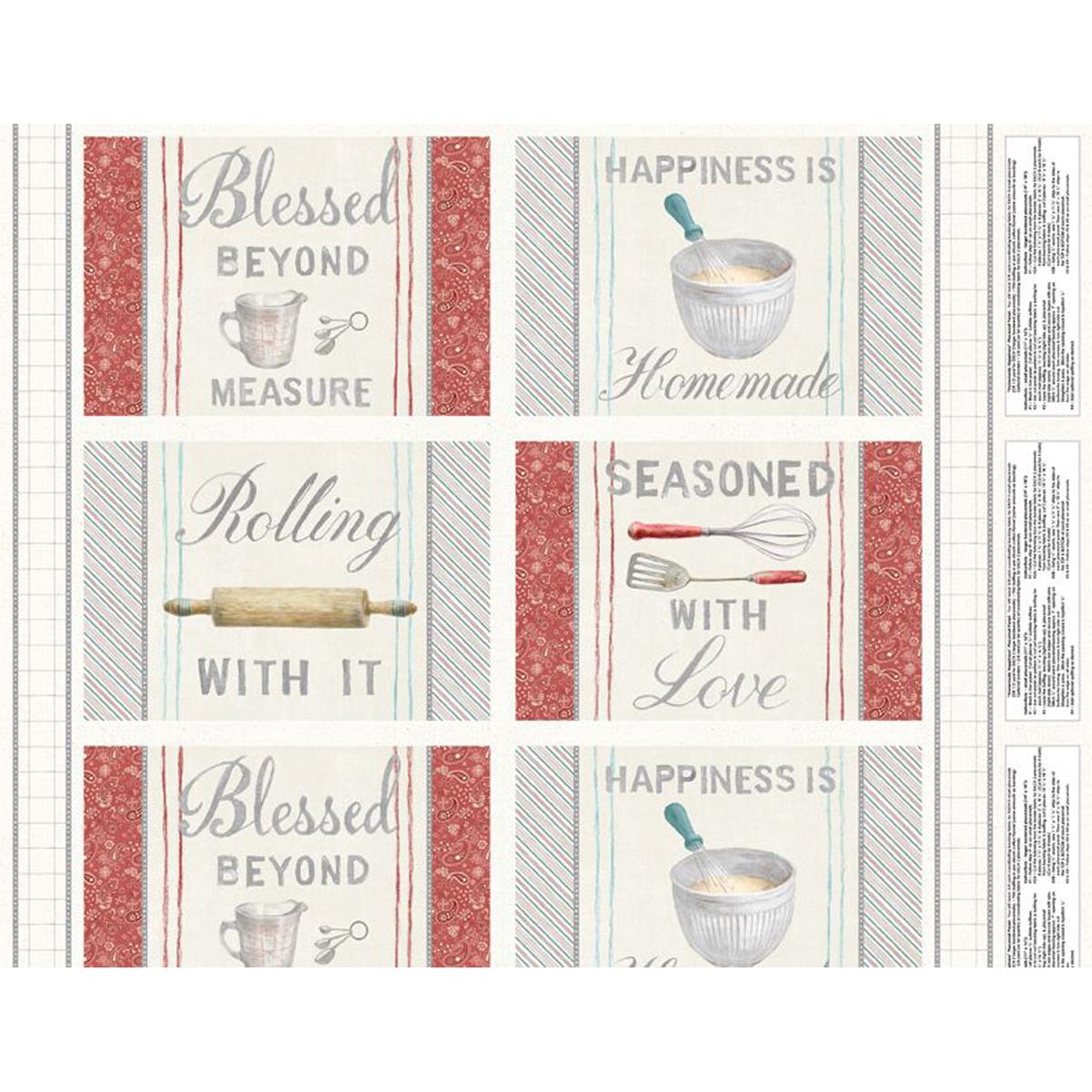 Homemade Happiness Cotton Placemat Panel 1077-89223-134