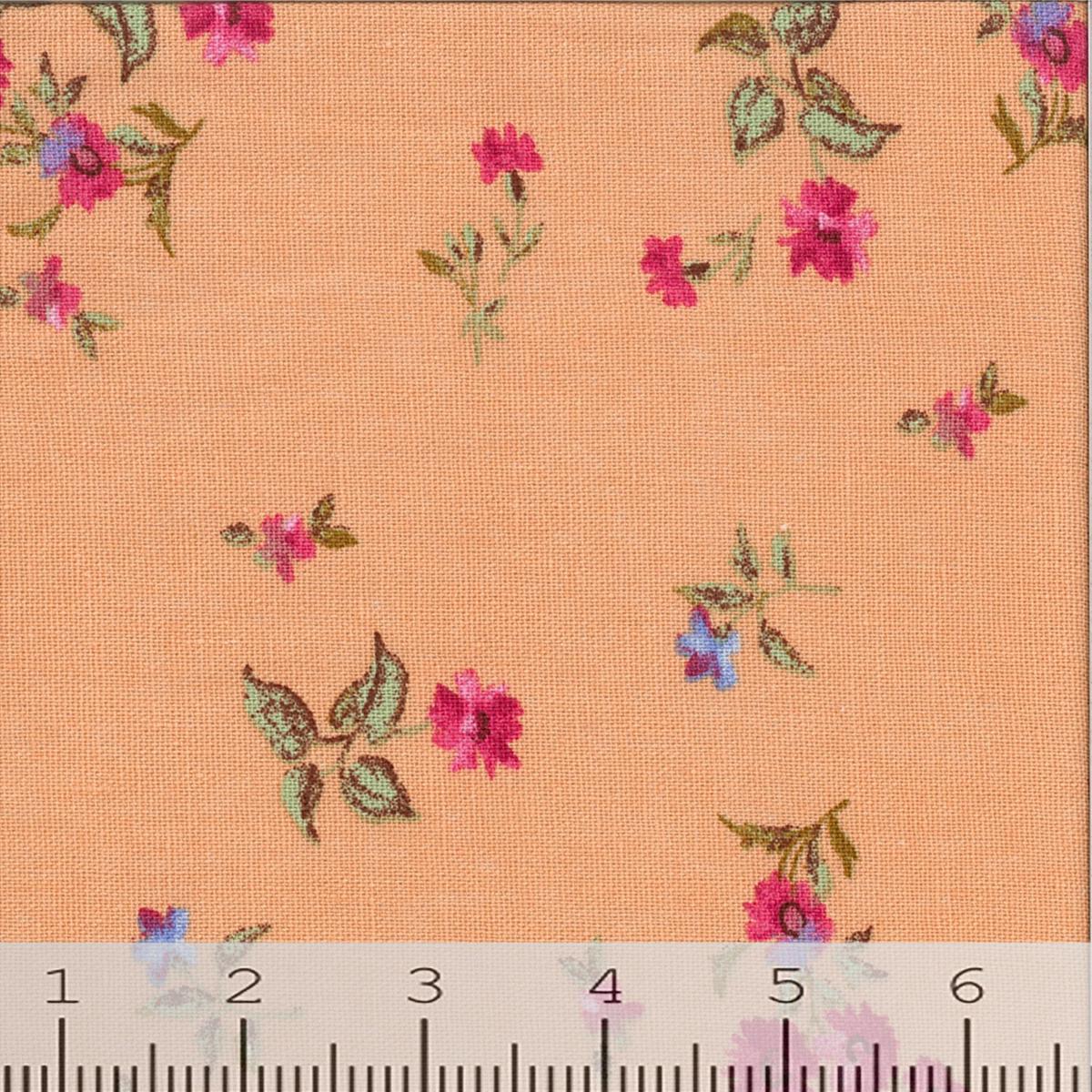 Linen Blend Floral Print Fabric 11568
