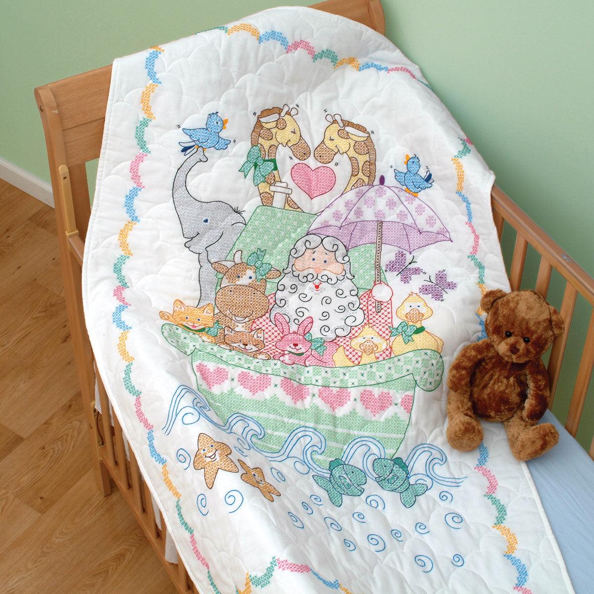 Noah's Ark Crib Quilt Top 4060-39
