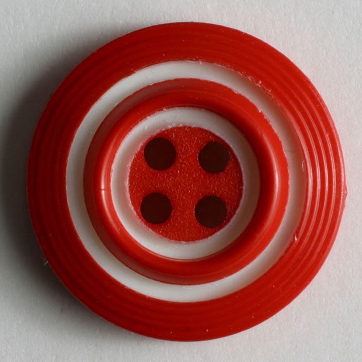 Red and White Peppermint Circle Buttons