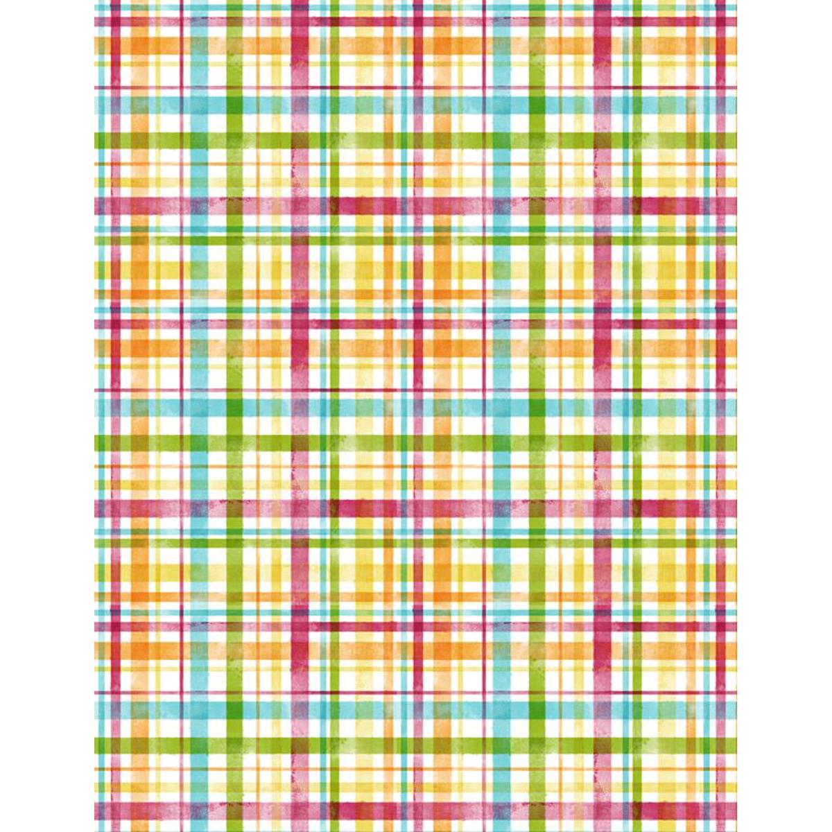 Squeeze The Day Collection Cotton Fabric Plaid 1810-42466-135