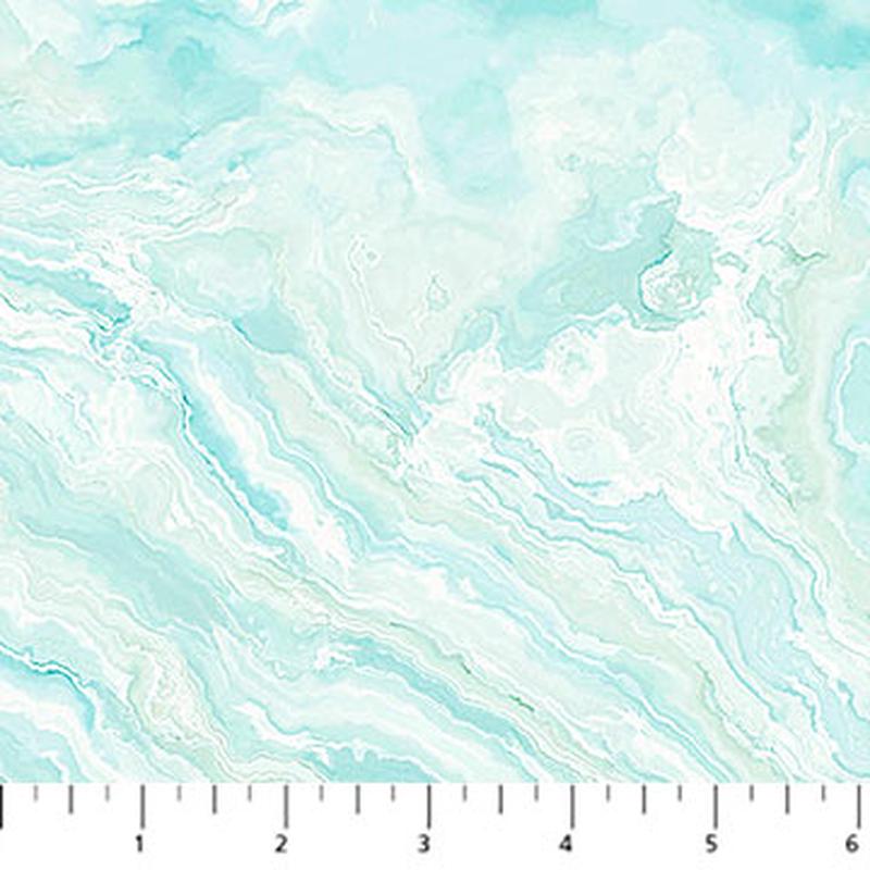 Tranquil Waters Collection Marbled Cotton Fabric DP27210