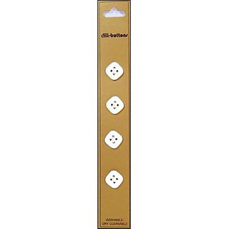 White Rounded Square Buttons