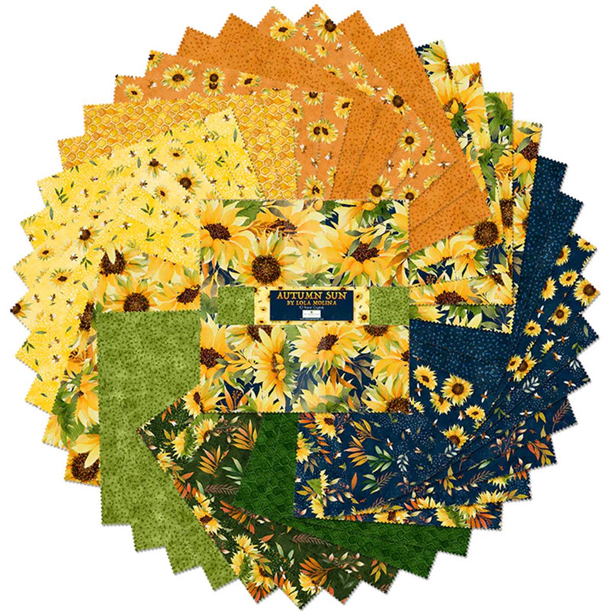 Autumn Sun Collection 10 Karat Cotton Fabric Crystals 518-736-518