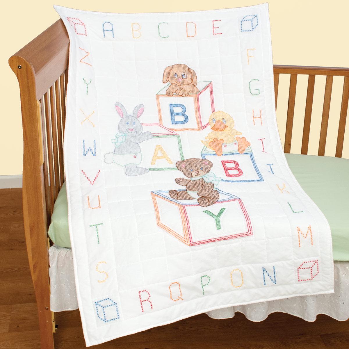 Baby Blocks Crib Quilt Top 4060-110