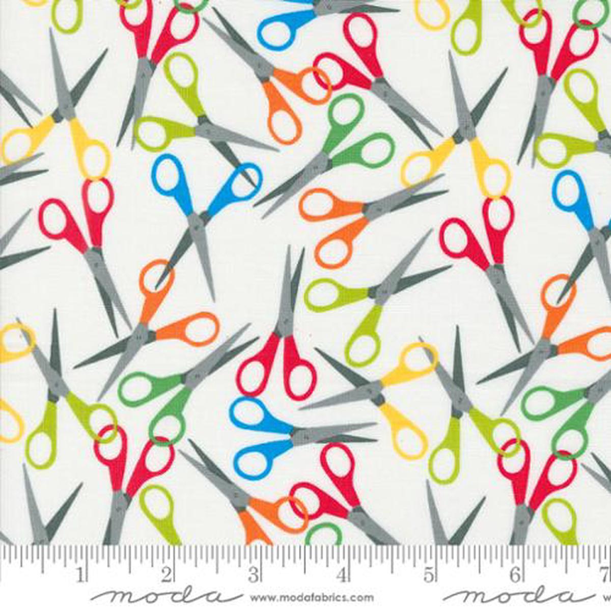 Back to School Collection Scissors Cotton Fabric 20894