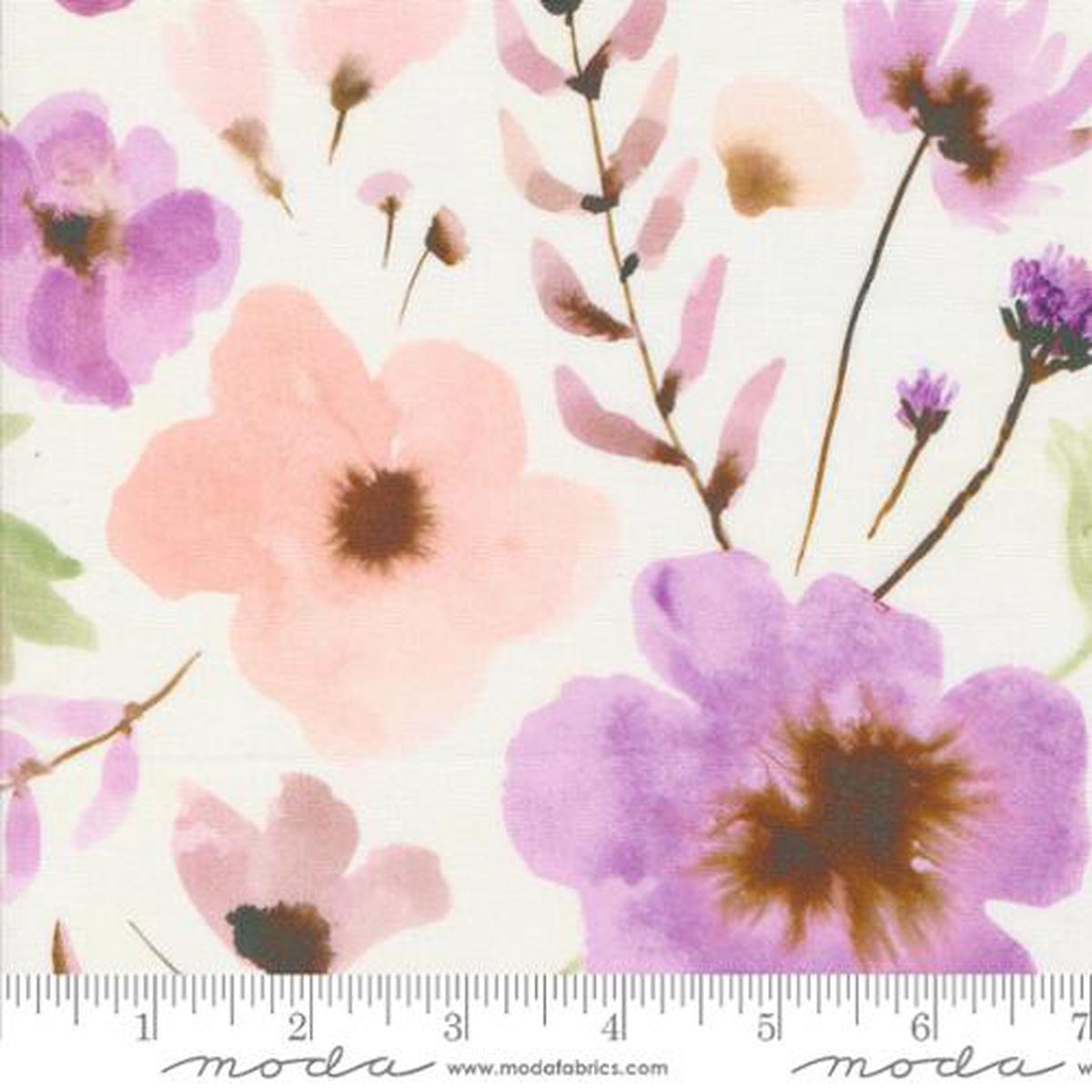 Blooming Lovely Collection Posy Florals Watercolor Cotton Fabric 16971