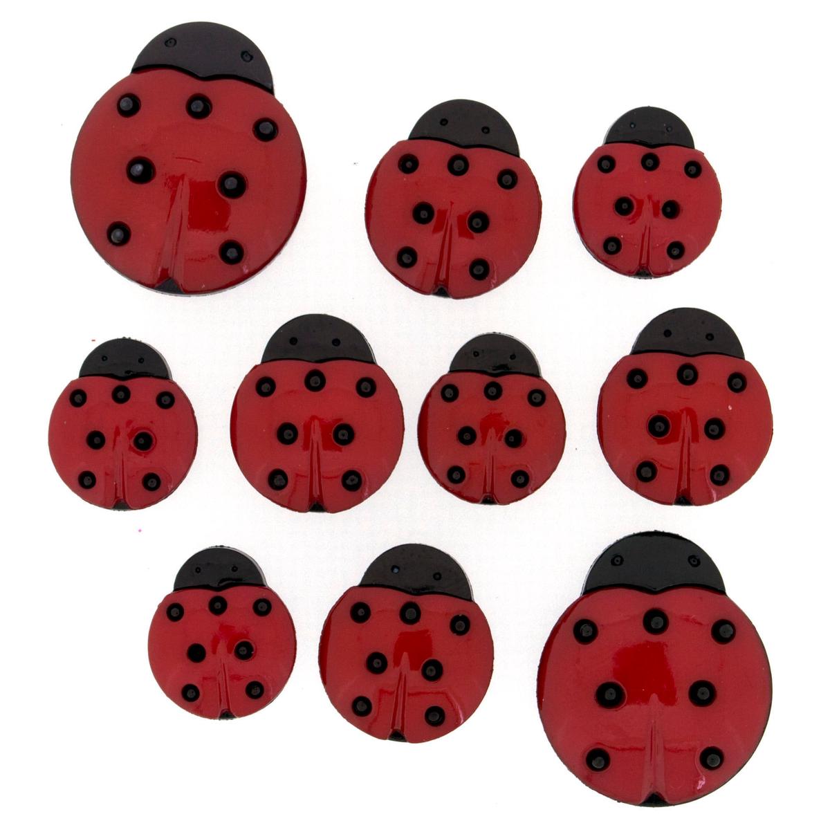 Buttons Ladybugs 1134