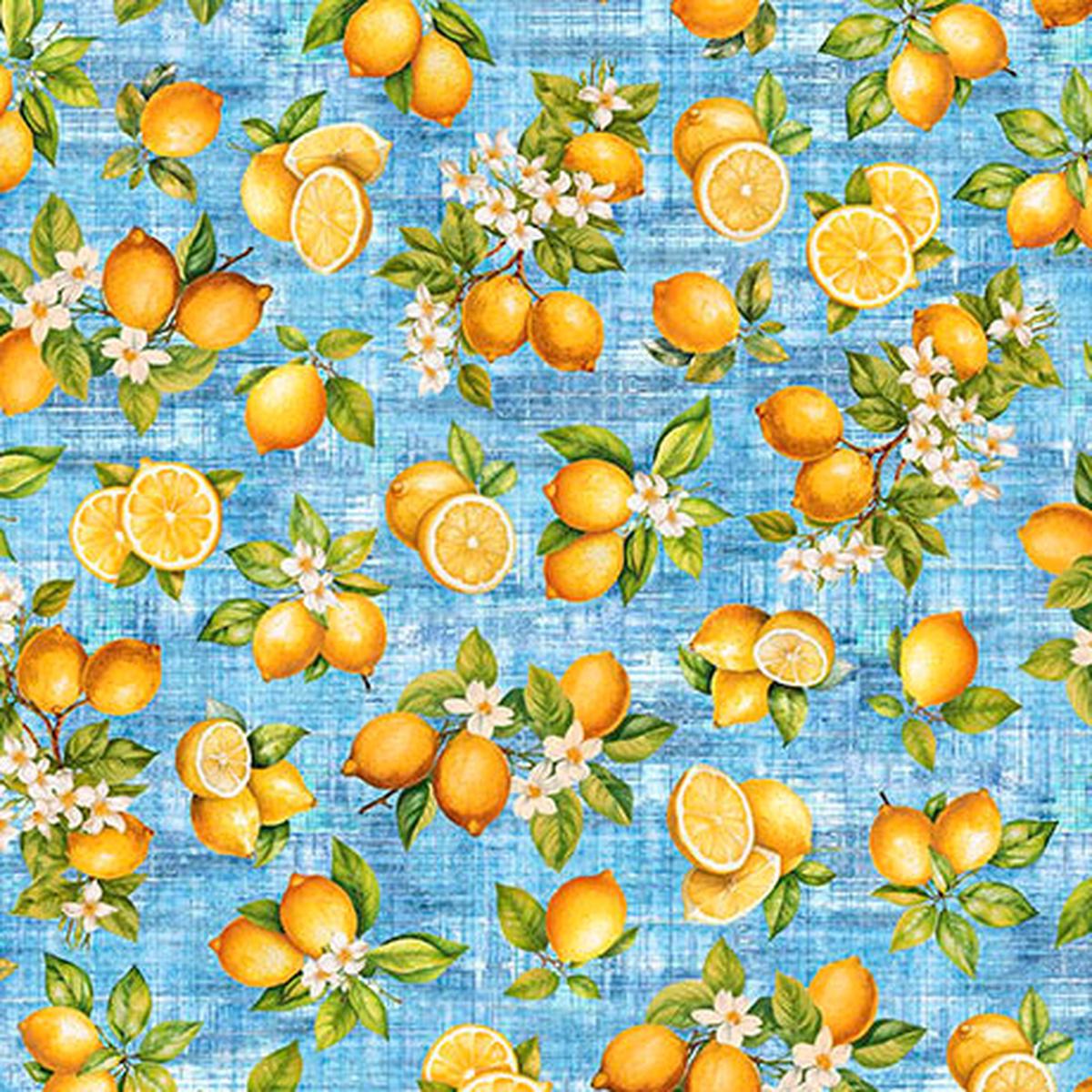 Citrus Bliss Collection Lemons Cotton Fabric 31714