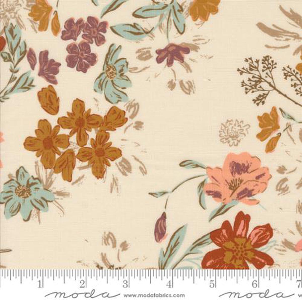 Foraged Found and Hand Me Down Collection Harvest Bloom Florals Cotton Fabric 45630