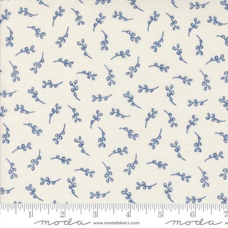 Larking Collection Leafy Cotton Fabric 24636