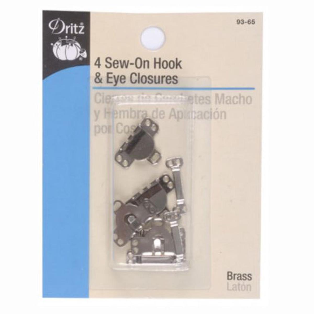 Pant and Skirt Hook and Eye Closures S-93-65