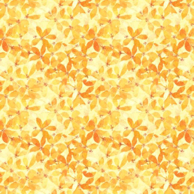Sunlit Serenade Collection Medium Floral Cotton Fabric 40773