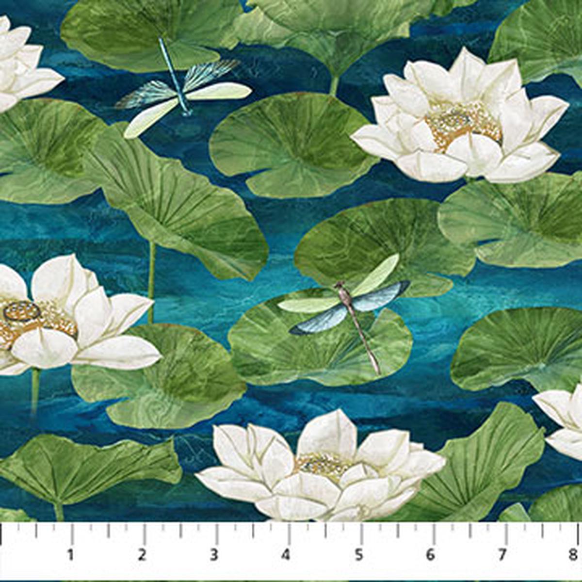 Tranquil Waters Collection Lily Pad Cotton Fabric DP27208