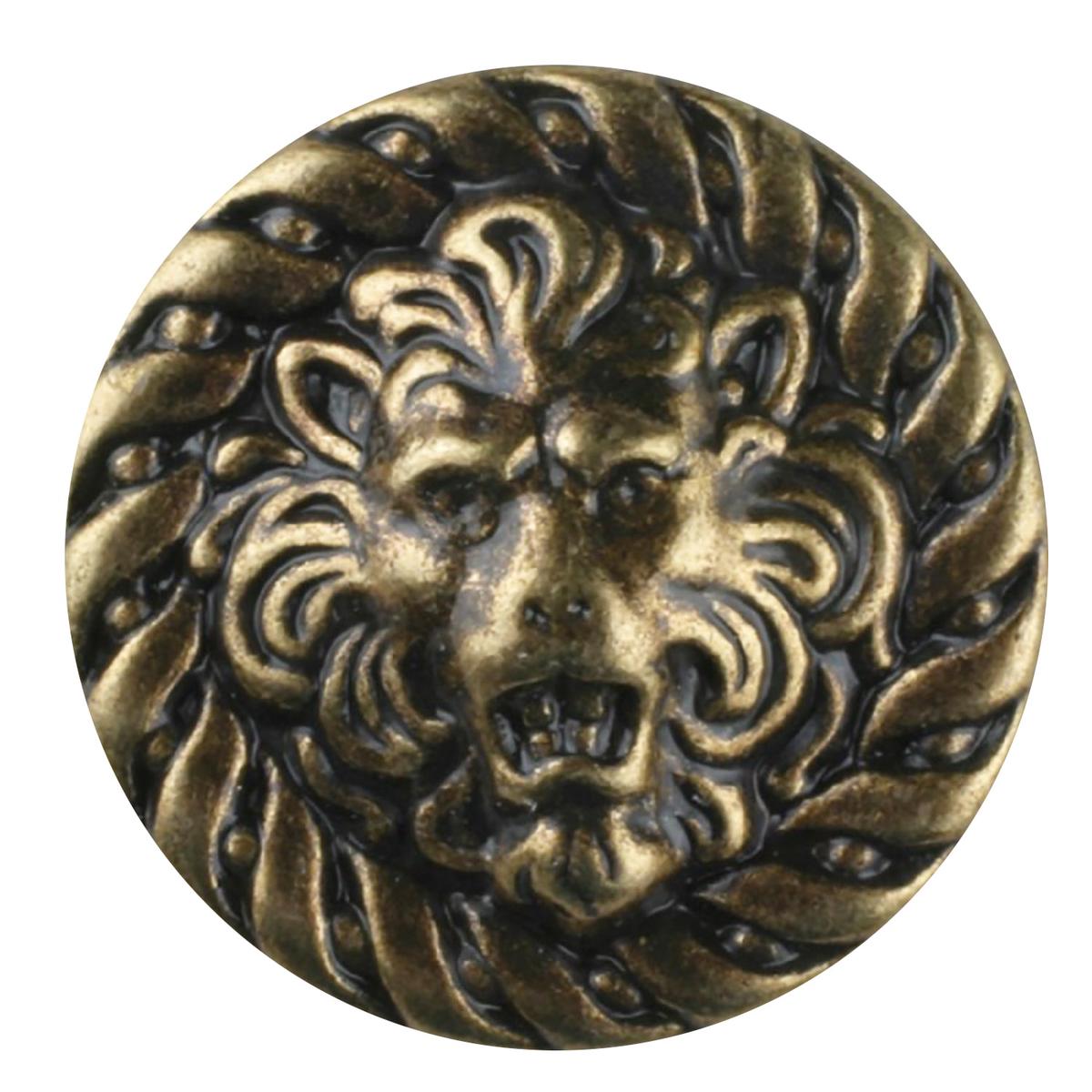 Antique Brass Lion Button DB-1795, 1796